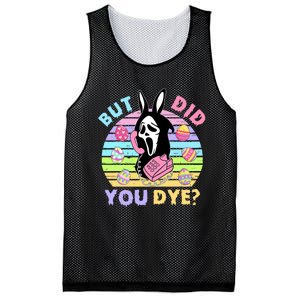 Easter But Did You Dye Easter Day Horror Bunny Ear Graphic Mesh Reversible Basketball Jersey Tank