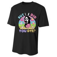 Easter But Did You Dye Easter Day Horror Bunny Ear Graphic Performance Sprint T-Shirt