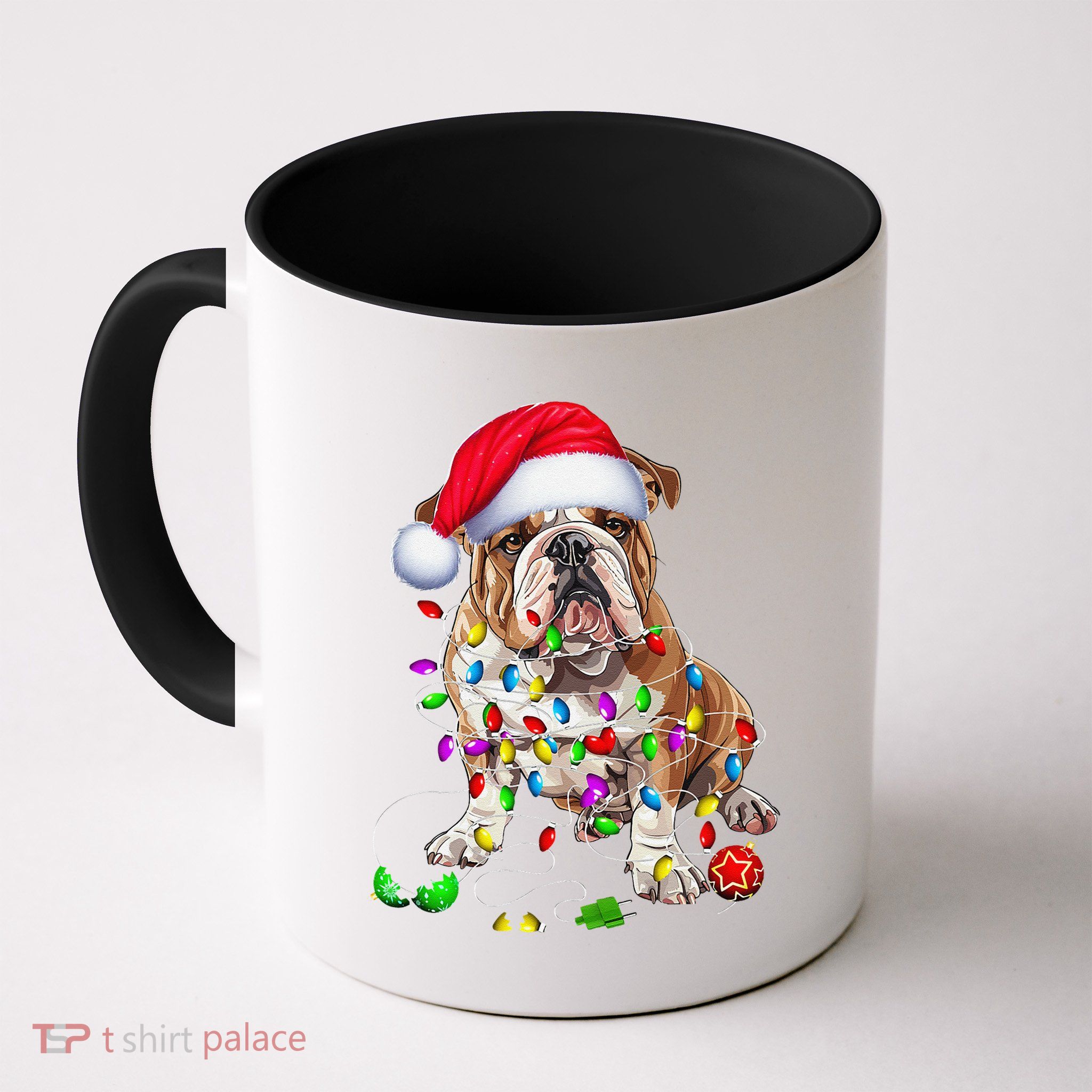 English Bulldog Dog Christmas Ornament Tree Dog Mom Dad Mug