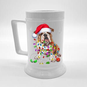 English Bulldog Dog Christmas Ornament Tree Dog Mom Dad Beer Stein