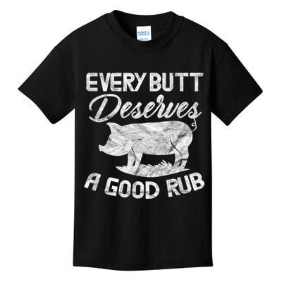 Every Butt Deserves A Good Rub Funny BBQ Kids T-Shirt