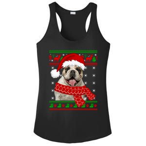 English Bulldog Dog Ugly Sweater Christmas Puppy Dog Lover Cool Gift Ladies PosiCharge Competitor Racerback Tank