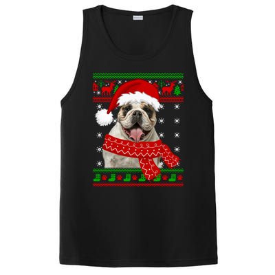 English Bulldog Dog Ugly Sweater Christmas Puppy Dog Lover Cool Gift PosiCharge Competitor Tank