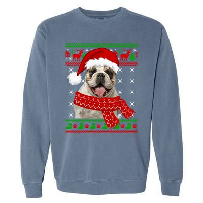 English Bulldog Dog Ugly Sweater Christmas Puppy Dog Lover Cool Gift Garment-Dyed Sweatshirt