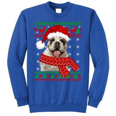 English Bulldog Dog Ugly Sweater Christmas Puppy Dog Lover Cool Gift Sweatshirt