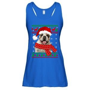 English Bulldog Dog Ugly Sweater Christmas Puppy Dog Lover Cool Gift Ladies Essential Flowy Tank