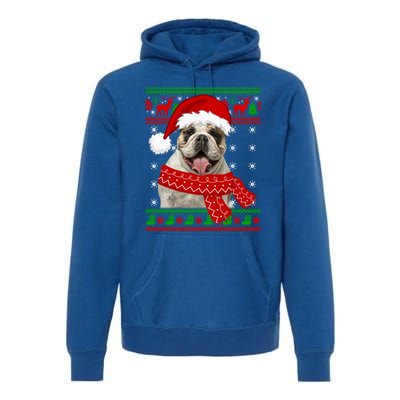 English Bulldog Dog Ugly Sweater Christmas Puppy Dog Lover Cool Gift Premium Hoodie