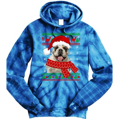 English Bulldog Dog Ugly Sweater Christmas Puppy Dog Lover Cool Gift Tie Dye Hoodie