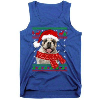 English Bulldog Dog Ugly Sweater Christmas Puppy Dog Lover Cool Gift Tank Top