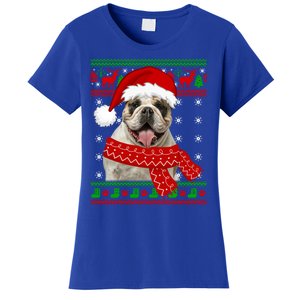 English Bulldog Dog Ugly Sweater Christmas Puppy Dog Lover Cool Gift Women's T-Shirt