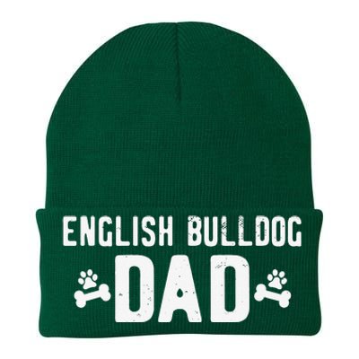 English Bulldog Dad - Funny English Bulldog Lover Outfit Knit Cap Winter Beanie