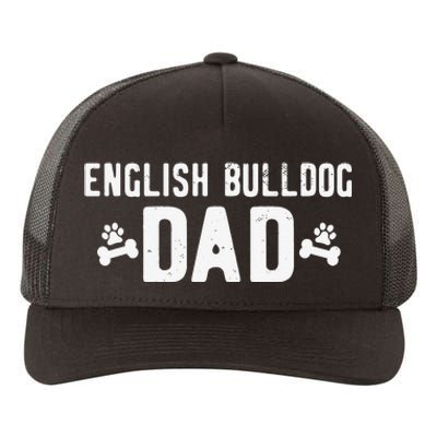 English Bulldog Dad - Funny English Bulldog Lover Outfit Yupoong Adult 5-Panel Trucker Hat