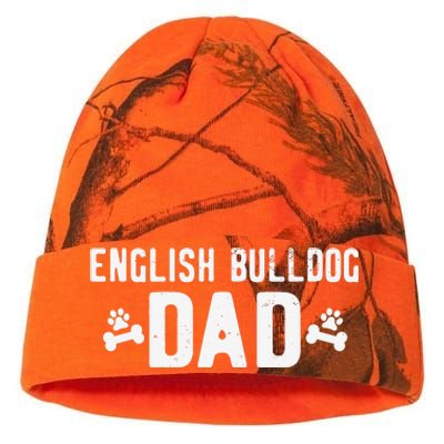 English Bulldog Dad - Funny English Bulldog Lover Outfit Kati Licensed 12" Camo Beanie