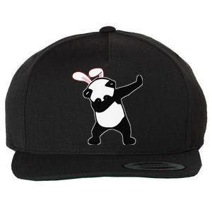 Easter Bunny Dabbing Panda Bear Rabbit Ears Gift Wool Snapback Cap