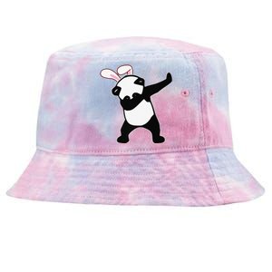 Easter Bunny Dabbing Panda Bear Rabbit Ears Gift Tie-Dyed Bucket Hat