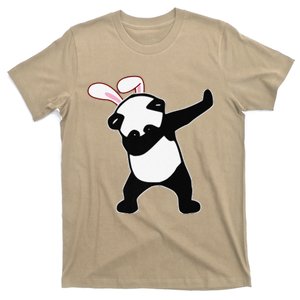 Easter Bunny Dabbing Panda Bear Rabbit Ears Gift T-Shirt