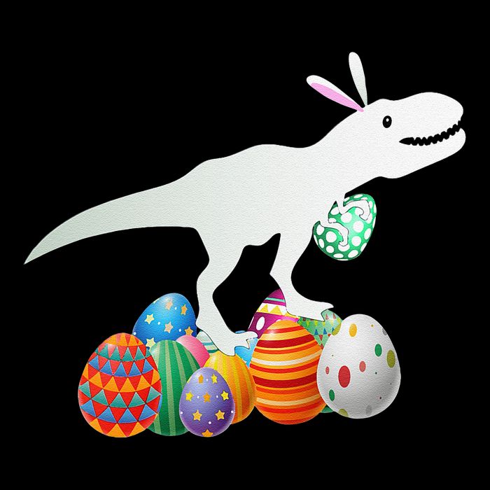 Easter Bunny Dinosaur Eggs Funny Easter Day 7-Panel Snapback Hat