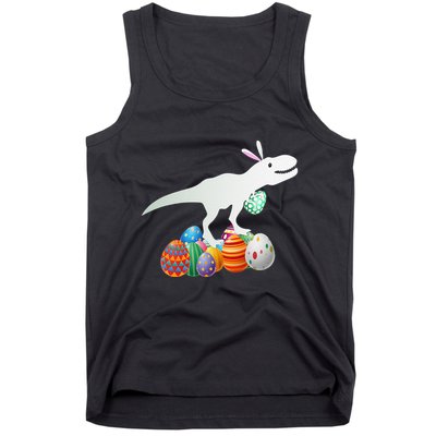 Easter Bunny Dinosaur Eggs Funny Easter Day Tank Top