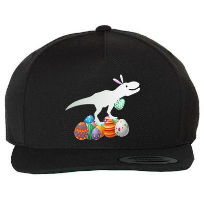 Easter Bunny Dinosaur Eggs Funny Easter Day Wool Snapback Cap