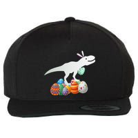Easter Bunny Dinosaur Eggs Funny Easter Day Wool Snapback Cap