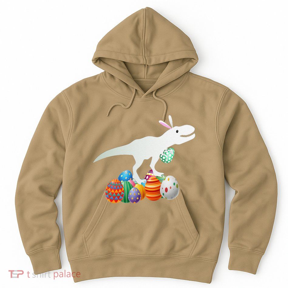 Easter Bunny Dinosaur Eggs Funny Easter Day Hoodie