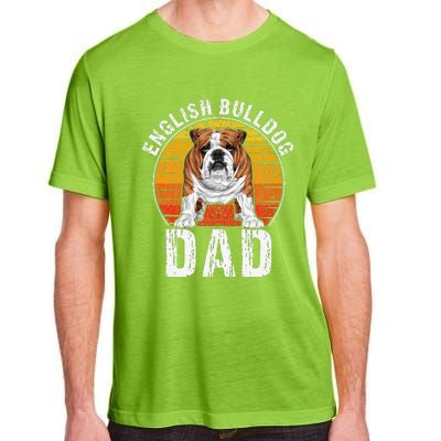 English Bulldog Dad Puppy Owner Retro Dogs Lovers Adult ChromaSoft Performance T-Shirt