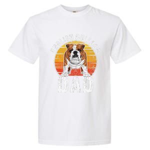 English Bulldog Dad Puppy Owner Retro Dogs Lovers Garment-Dyed Heavyweight T-Shirt