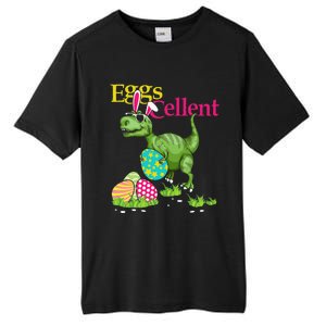 Easter Bunny Dinosaur Trex Eggs Cellent Tall Fusion ChromaSoft Performance T-Shirt