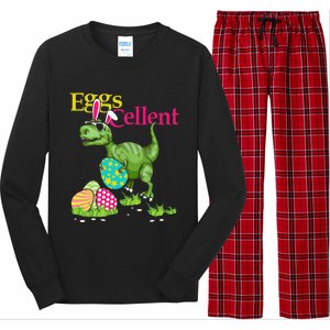 Easter Bunny Dinosaur Trex Eggs Cellent Long Sleeve Pajama Set