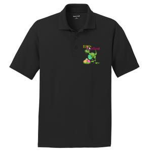 Easter Bunny Dinosaur Trex Eggs Cellent PosiCharge RacerMesh Polo