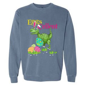 Easter Bunny Dinosaur Trex Eggs Cellent Garment-Dyed Sweatshirt