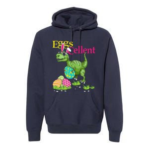 Easter Bunny Dinosaur Trex Eggs Cellent Premium Hoodie