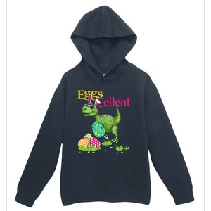 Easter Bunny Dinosaur Trex Eggs Cellent Urban Pullover Hoodie