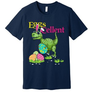 Easter Bunny Dinosaur Trex Eggs Cellent Premium T-Shirt