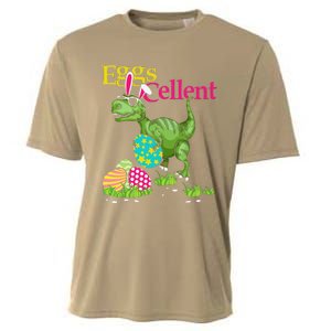 Easter Bunny Dinosaur Trex Eggs Cellent Cooling Performance Crew T-Shirt