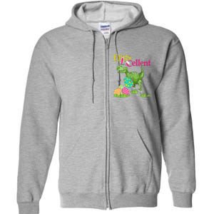 Easter Bunny Dinosaur Trex Eggs Cellent Full Zip Hoodie