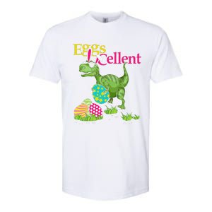 Easter Bunny Dinosaur Trex Eggs Cellent Softstyle CVC T-Shirt