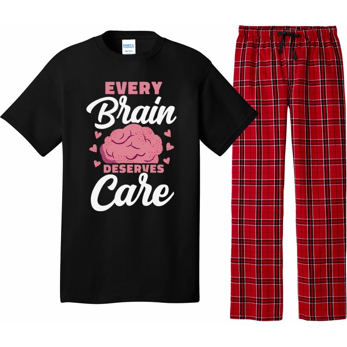 Every Brain Deserves Care Mental Health Awareness Pajama Set