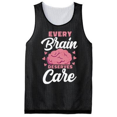 Every Brain Deserves Care Mental Health Awareness Mesh Reversible Basketball Jersey Tank