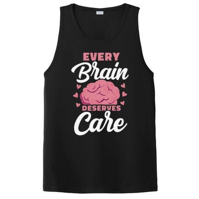 Every Brain Deserves Care Mental Health Awareness PosiCharge Competitor Tank