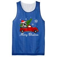 English Bulldog Dog Riding Red Truck Christmas Decorations Cool Gift Mesh Reversible Basketball Jersey Tank