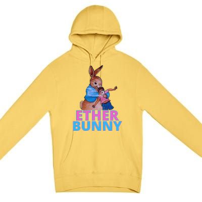 Ether Bunny Easter Premium Pullover Hoodie