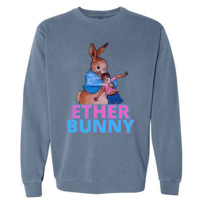 Ether Bunny Easter Garment-Dyed Sweatshirt