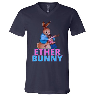 Ether Bunny Easter V-Neck T-Shirt