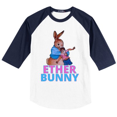 Ether Bunny Easter Baseball Sleeve Shirt