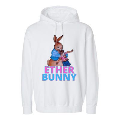 Ether Bunny Easter Garment-Dyed Fleece Hoodie