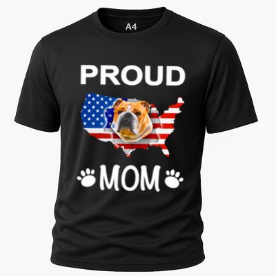 English Bulldog English Bulldog Proud Patriot Mom Meaningful Gift Performance Shirt