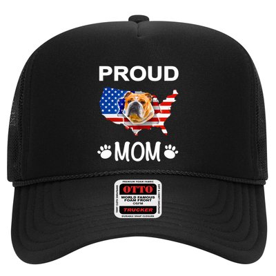 English Bulldog English Bulldog Proud Patriot Mom Meaningful Gift Trucker Hat