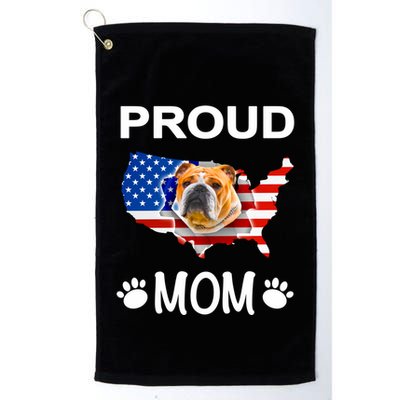 English Bulldog English Bulldog Proud Patriot Mom Meaningful Gift Golf Towel