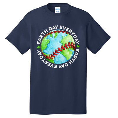 Earth Baseball Earth Day Sports Player Tall T-Shirt